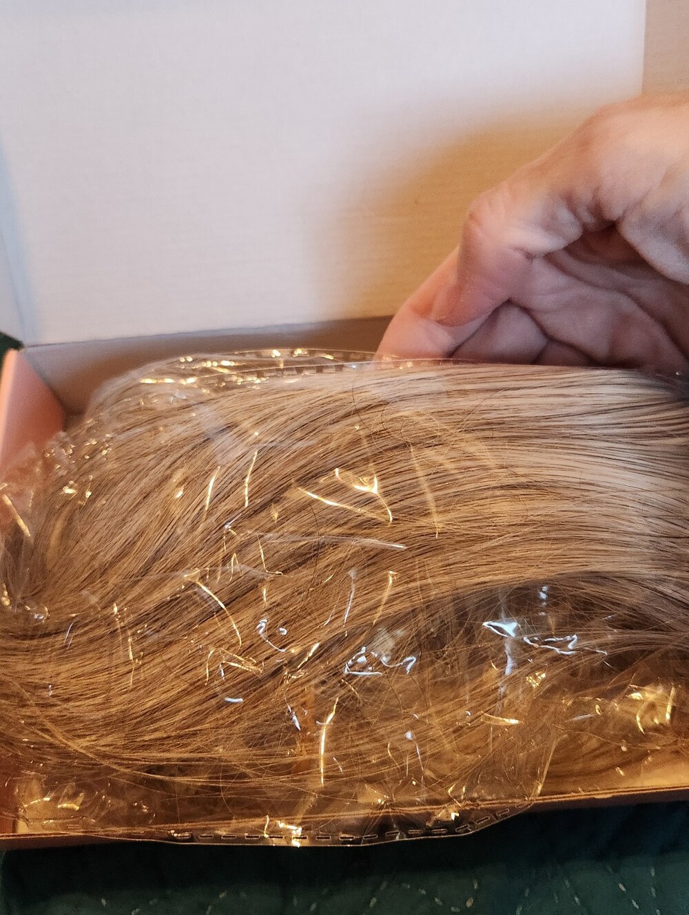 Gray Clip-In Hair Extensiond – Natural Gray Silver Shade - Picture 2 of 11